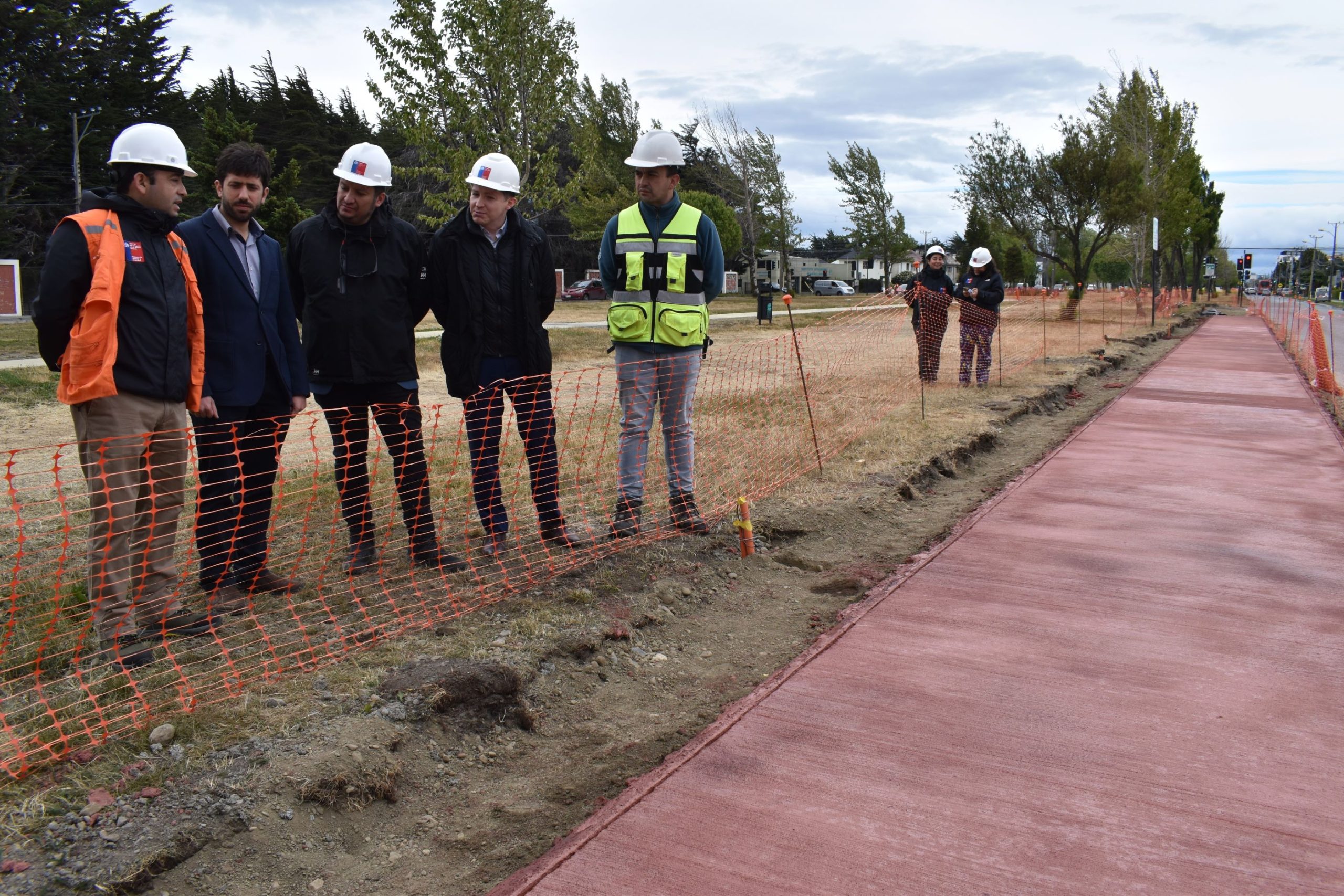 Avanza a un 40% la construcción del ciclo parque de la Avenida Bulnes en Punta Arenas